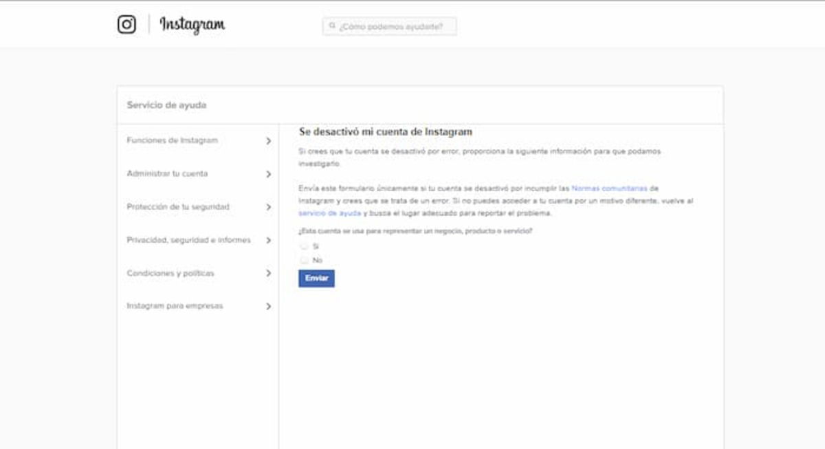 This is another way to contact Instagram support to try to recover your account